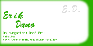 erik dano business card
